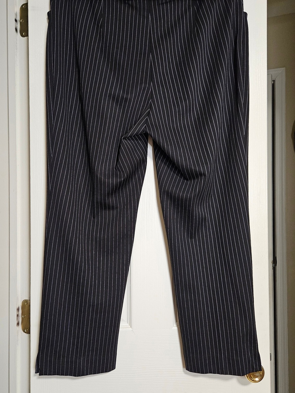 Chico's Black Pinstripe Dress Pants Size 2.5 (14/16) - Picture 7 of 7